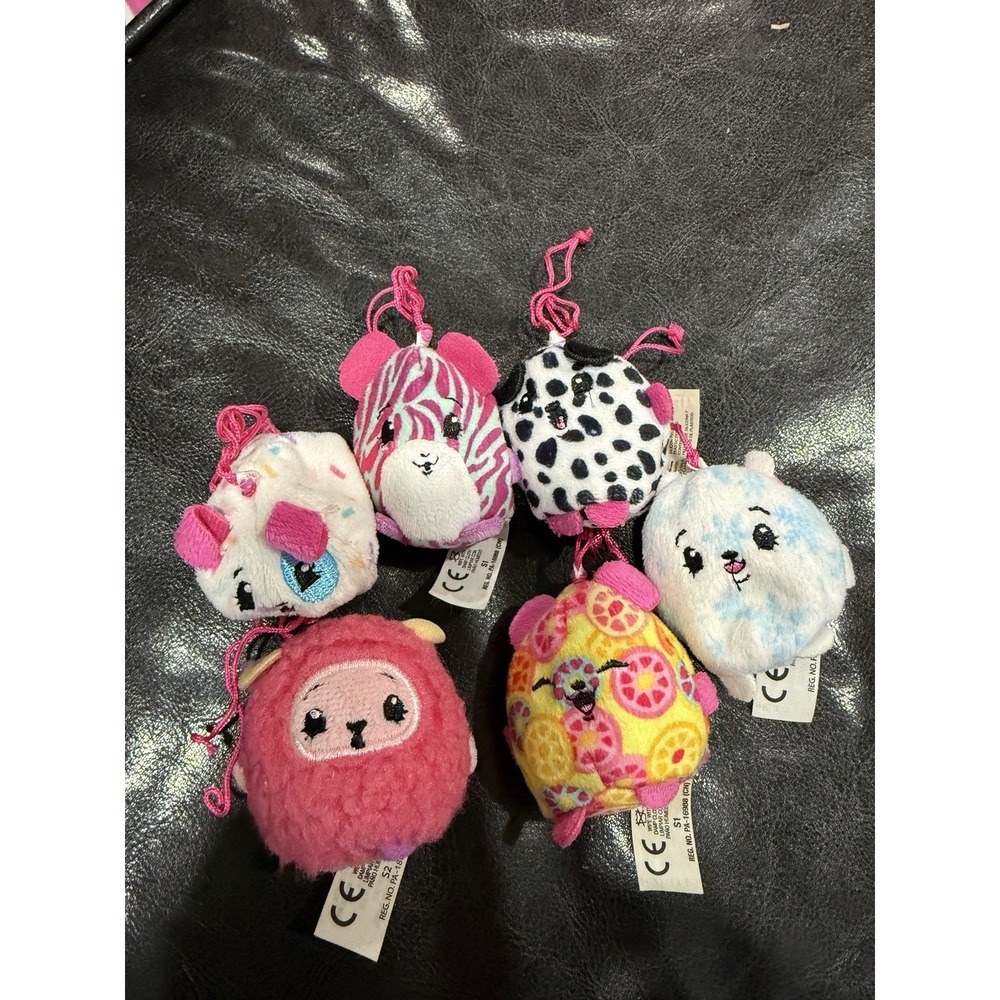 Lot Of Scented Pikmi Pops Surprise Mini Plush Hangers‎ By Moose Donut Animals